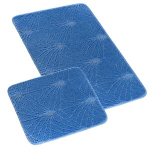 Kvalitex Koupelnová a WC předložka 60x100 + 60x50 cm - Chrpa tmavě modrá