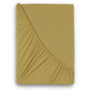 Kvalitex Luxusní bavlněné JERSEY prostěradlo s lycrou 90x200 cm - béžové