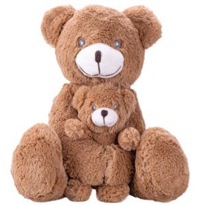 Mikro Trading a.s. Medvěd plyšový 30cm sedící s mládětem 0m+