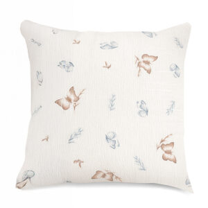 Mušelínový povlak na polštář 40x40 cm - Motýlci