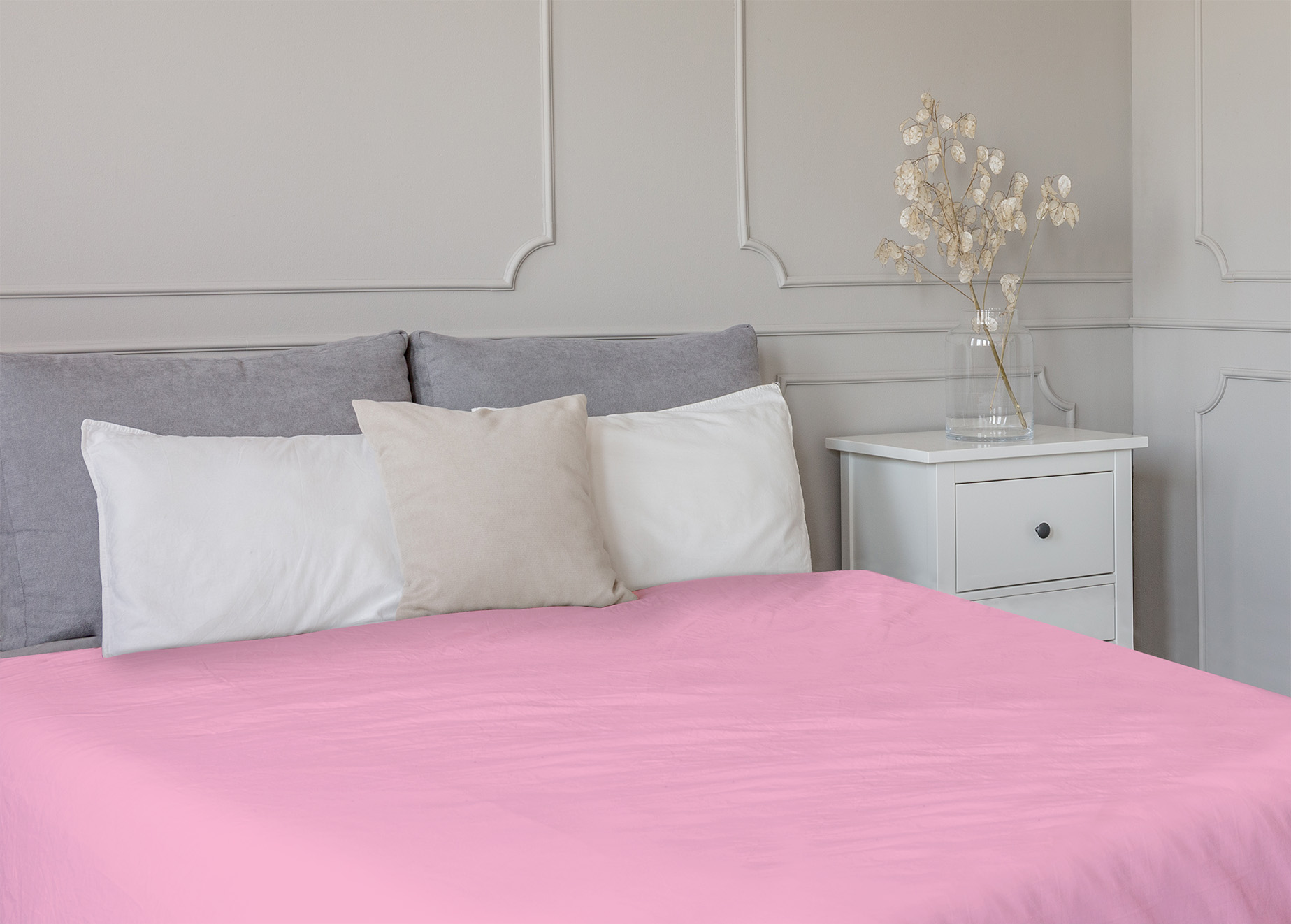 TipTrade Prostěradlo Jersey MAKO 180x200 cm - Růžové