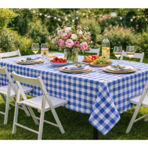 Bavlněný ubrus 150x250 cm WOW Spring - Spring Azurite