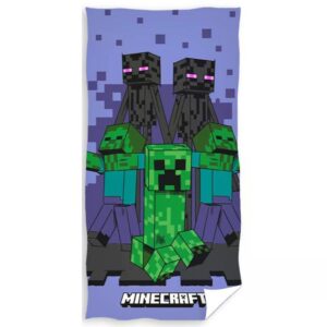 Carbotex Bavlněná froté osuška 70x140 cm - Minecraft Enderman Monster