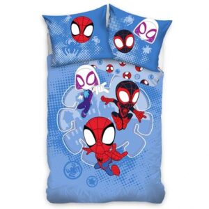Carbotex Bavlněné povlečení 140x200 + 70x90 cm - Spidey Malí Hrdinové