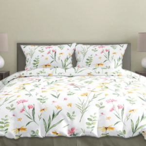 FARO Bavlněné saténové povlečení 140x200 + 70x90 cm - Milagro Verde 002