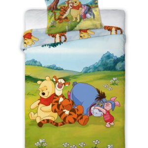 FARO Povlečení do postýlky 100x135 + 40x60 cm - Medvídek Pú 001