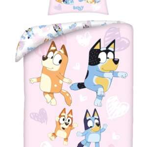 Halantex Bavlněné povlečení 140x200 + 70x90 cm - Bluey "Dance"