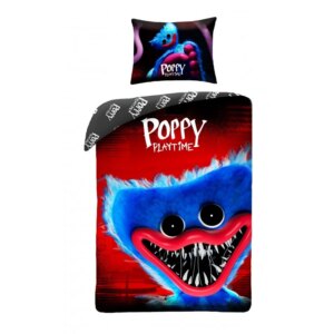 Halantex Bavlněné povlečení 140x200 + 70x90 cm - Poppy Playtime - Huggy Wuggy