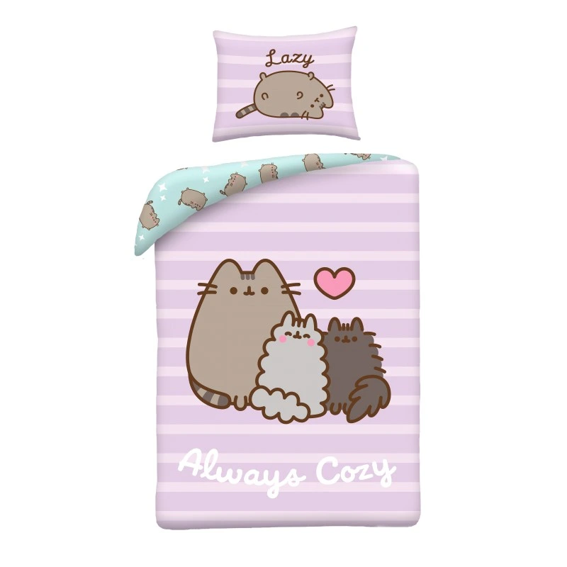 Halantex Povlečení z mikrovlákna 140x200 + 70x90 cm - Pusheen "Always Cozy"