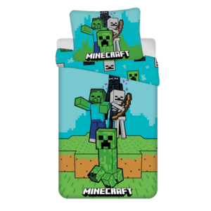 Jerry Fabrics Bavlněné povlečení 140x200 + 70x90 cm - Minecraft " Mobs here"