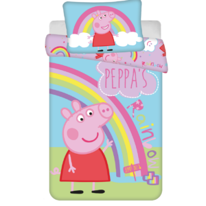 Jerry Fabrics Bavlněné povlečení 140x200 + 70x90 cm - Prasátko Peppa "PEP016"