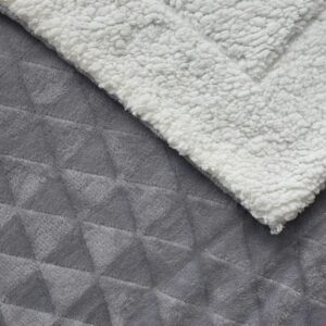 Jerry Fabrics Deka beránková Triangle 150x200 cm - Světle šedá