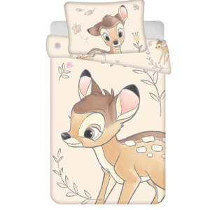 Jerry Fabrics Povlečení do postýlky 100x135 + 40x60 cm - Bambi "Beige"