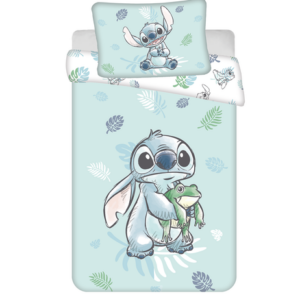Jerry Fabrics Povlečení do postýlky 100x135 + 40x60 cm - Lilo and Stitch "Frog"