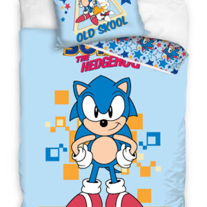 TipTrade Bavlněné povlečení 140x200 + 70x90 cm - Ježek Sonic Class of 1991