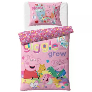 TipTrade Bavlněné povlečení 140x200 + 70x90 cm - Prasátko Pepina "Čas na Hraní"