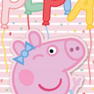 Carbotex Bavlněný froté ručníček 30x50 cm -  Prasátko Pepina Narozeninová Oslava