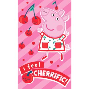 Carbotex Bavlněný froté ručníček 30x50 cm -  Prasátko Pepina jako třešnička