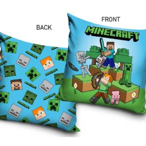 Carbotex Povlak na polštářek 40x40 cm - Minecraft "Adventure"