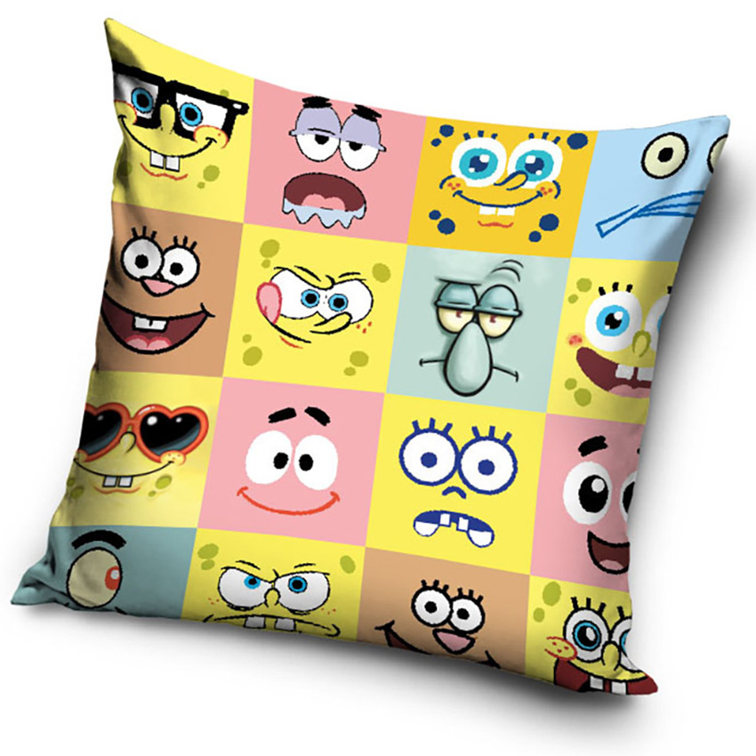 Carbotex Povlak na polštářek 40x40 cm - Sponge Bob "Emoji"