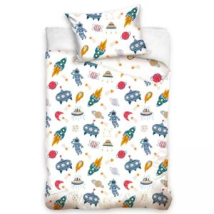 Carbotex Povlečení do postýlky 100x135 + 40x60 cm - Vesmírná Mise