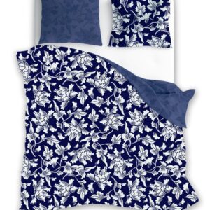 FARO Bavlněné saténové povlečení 140x200 + 70x90 cm - Milagro Verde 026