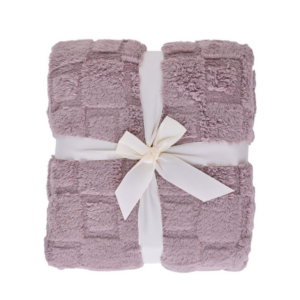 FARO Deka mikroplyšová sherpa 150x200 cm - Cube starorůžová