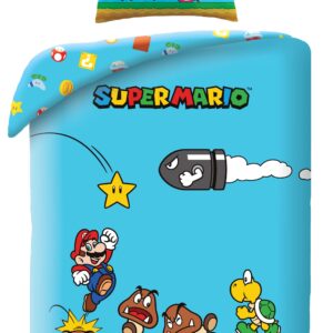 Halantex Povlečení z mikrovlákna 140x200 + 70x90 cm - Super Mario Bros "Jump"