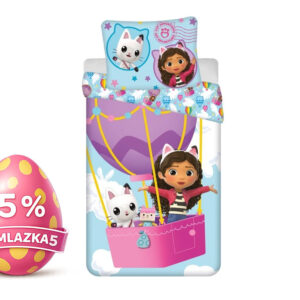 Jerry Fabrics Bavlněné povlečení 140x200 + 70x90 cm - Gabby's Dollhouse "Balloon"