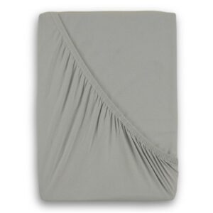 Kvalitex Luxusní bavlněné JERSEY prostěradlo s lycrou 120x200 cm - světle šedá