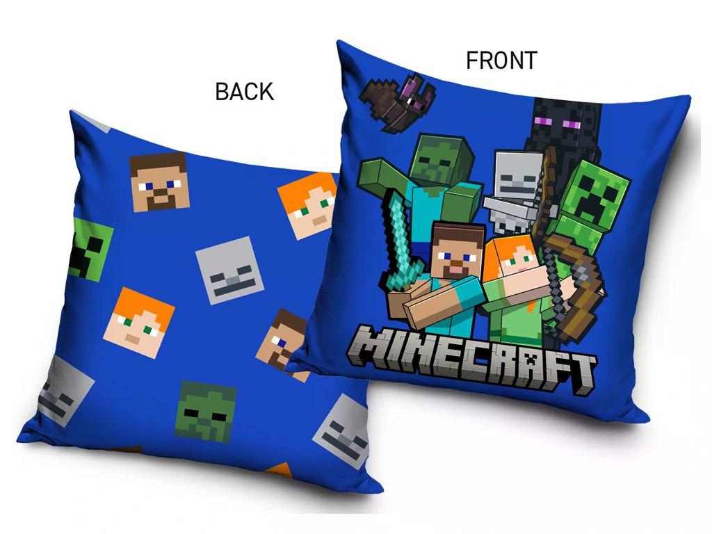 Carbotex Povlak na polštářek 40x40 cm - Minecraft "Bitva Mobů"