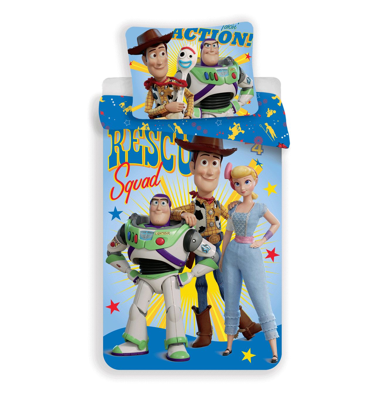 Jerry Fabrics Bavlněné dětské povlečení 140x200 + 70x90 - Toy Story "Rescue squad"