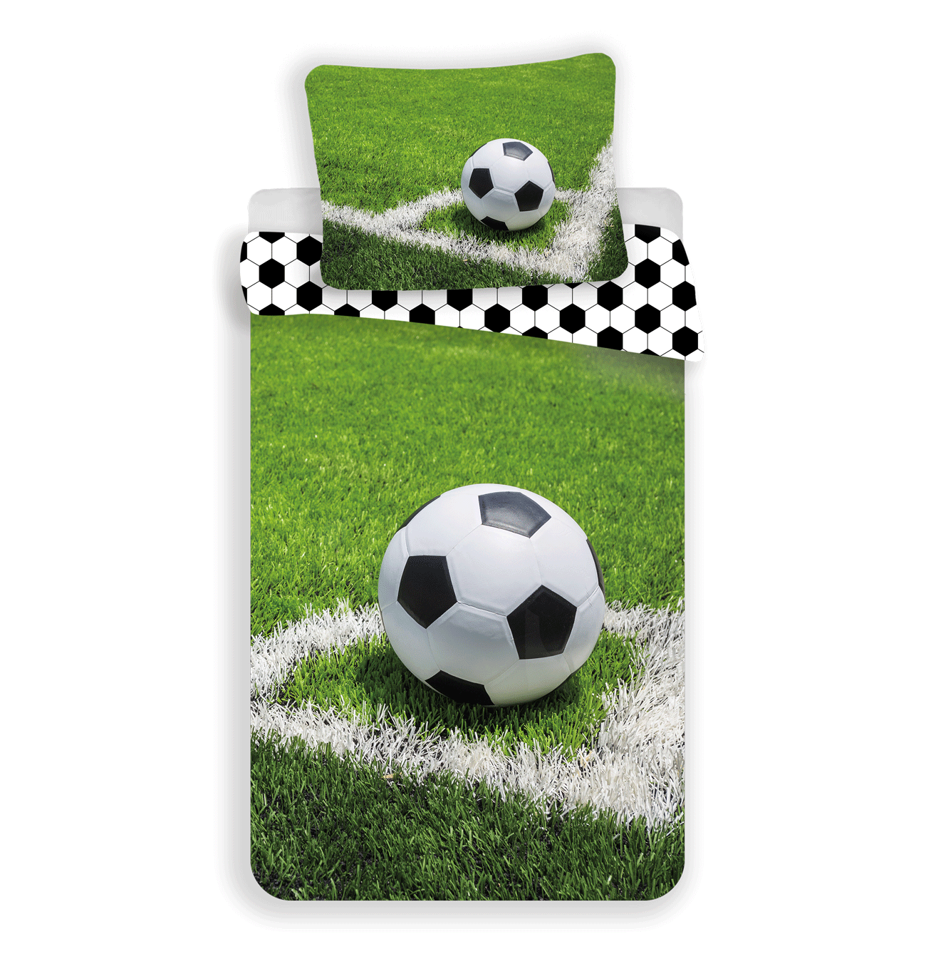Jerry Fabrics Bavlněné povlečení 140x200 + 70x90 cm - Fotbal