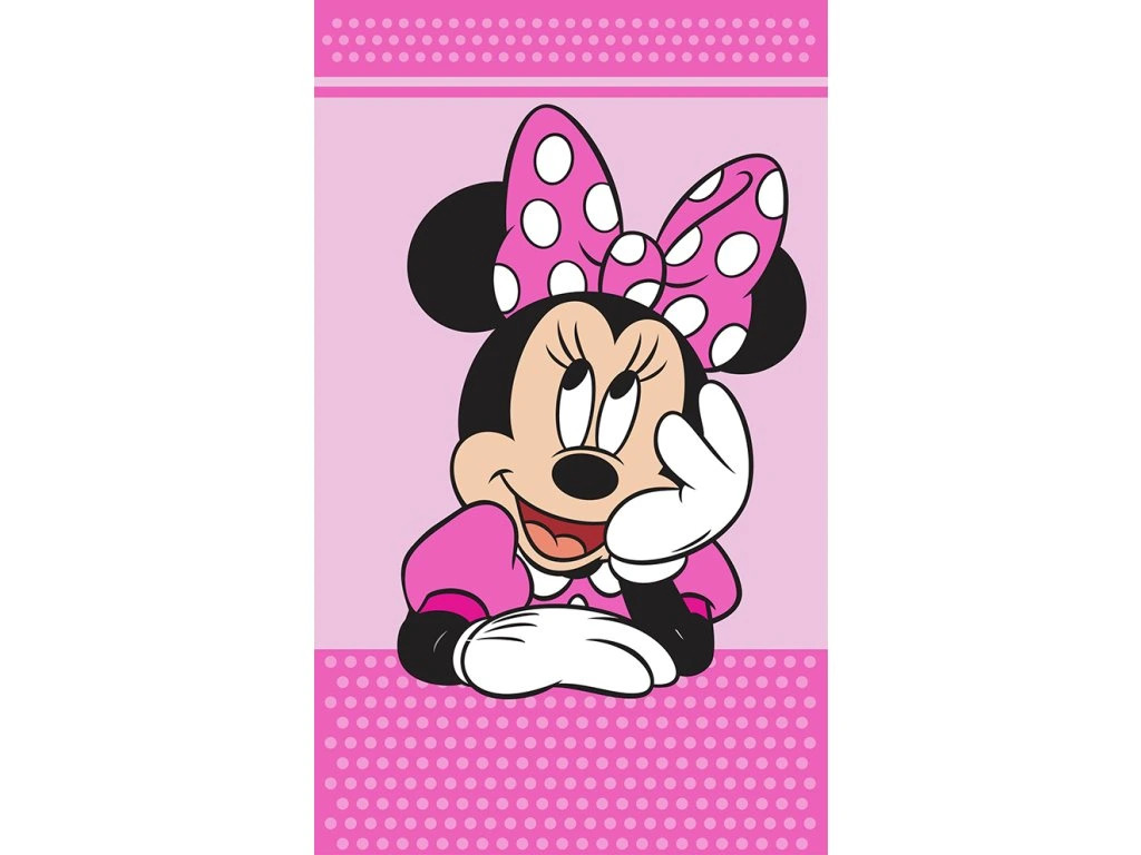 TipTrade Bavlněný froté ručníček 30x50 cm - Minnie Hvězdná přání
