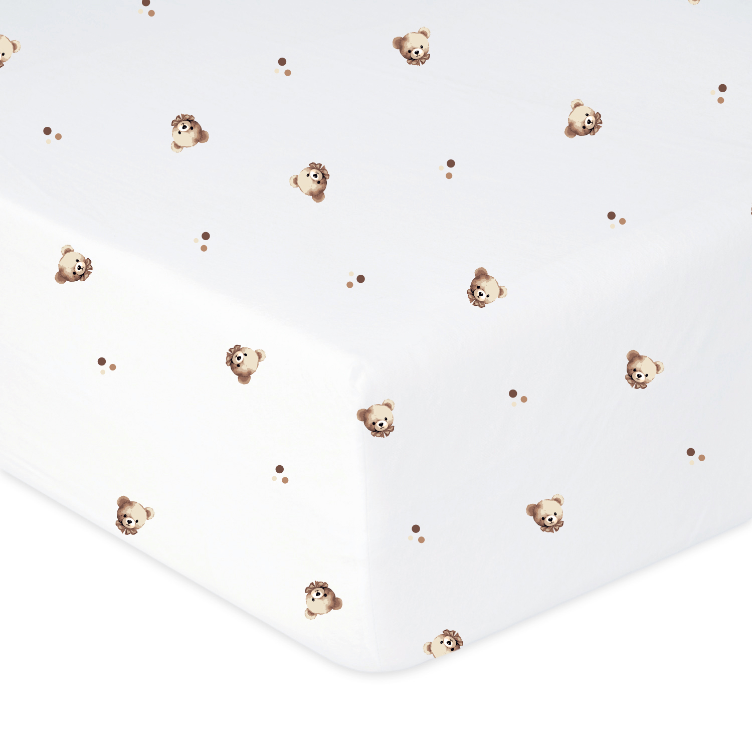 Babymatex Bavlněné prostěradlo do postýlky 60x120 cm - Medvídci
