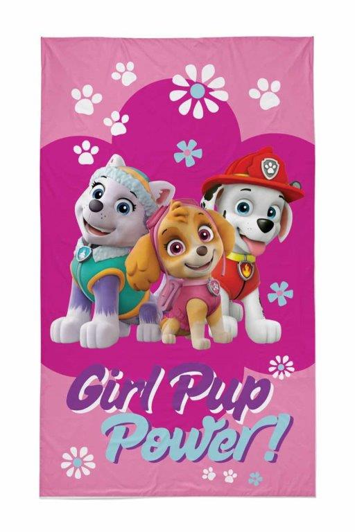 Detexpol Bavlněný froté ručníček 30x50 cm - Tlapková patrola "Girl Pup Power"