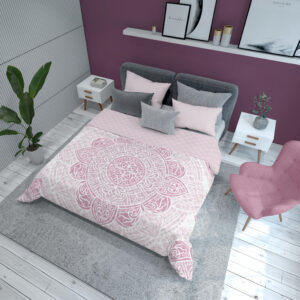 Detexpol Luxusní přehoz na postel 170x210 cm -  Mandala růžová