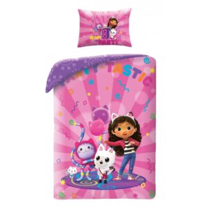 Halantex Povlečení do postýlky 100x135 + 40x60 - Gabby's Dollhouse "Party Tastic"
