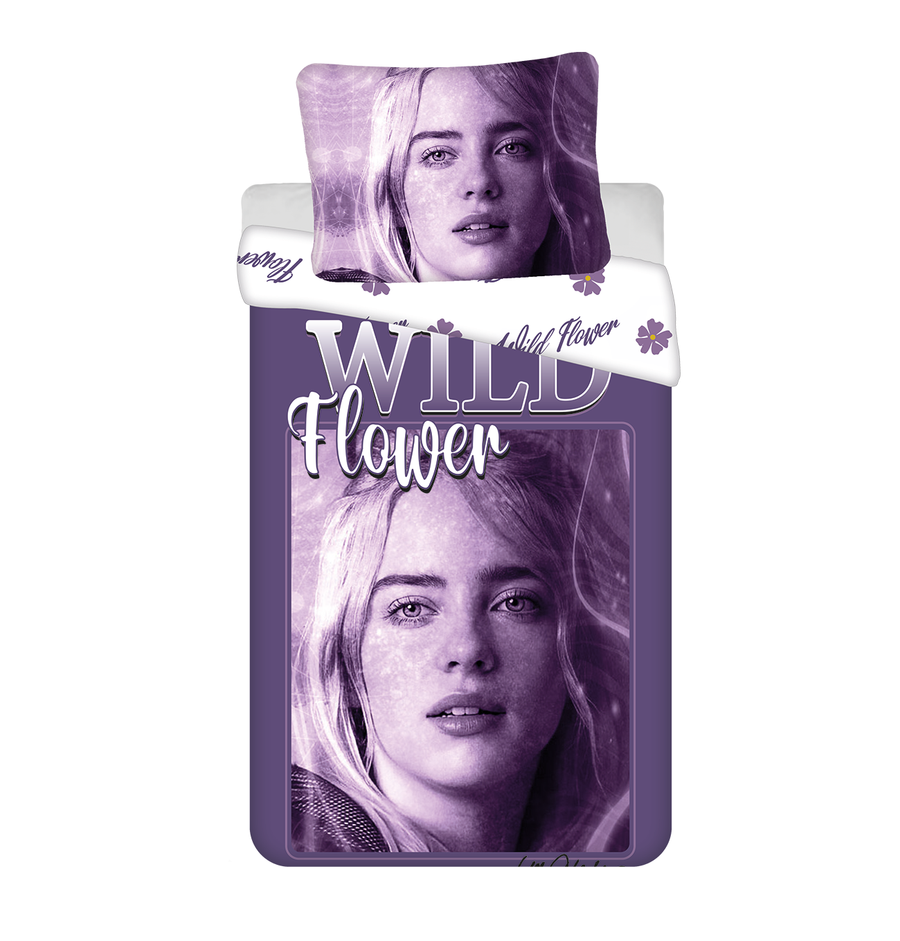 Jerry Fabrics Bavlněné povlečení 140x200 + 70x90 cm - Billie Eilish