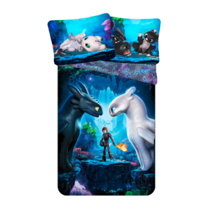 Jerry Fabrics Bavlněné povlečení 140x200 + 70x90 cm - Jak vycvičit draka 3