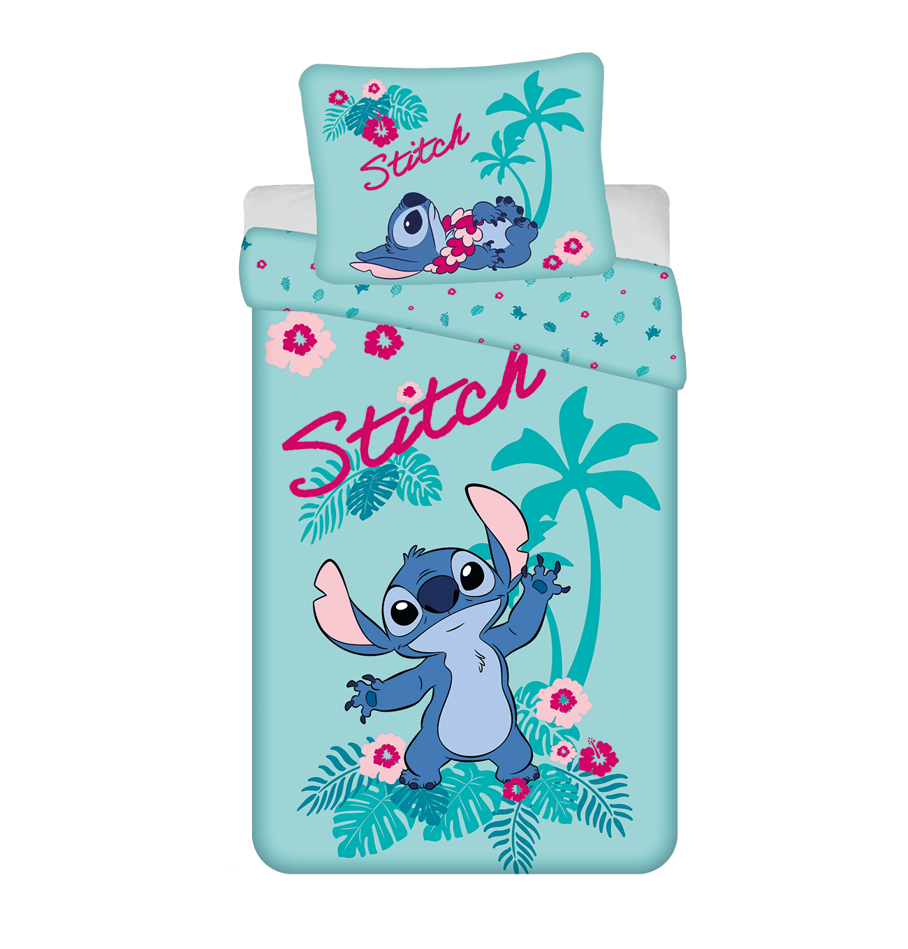Jerry Fabrics Bavlněné povlečení 140x200 + 70x90 cm - Lilo a Stitch "Hawaii"