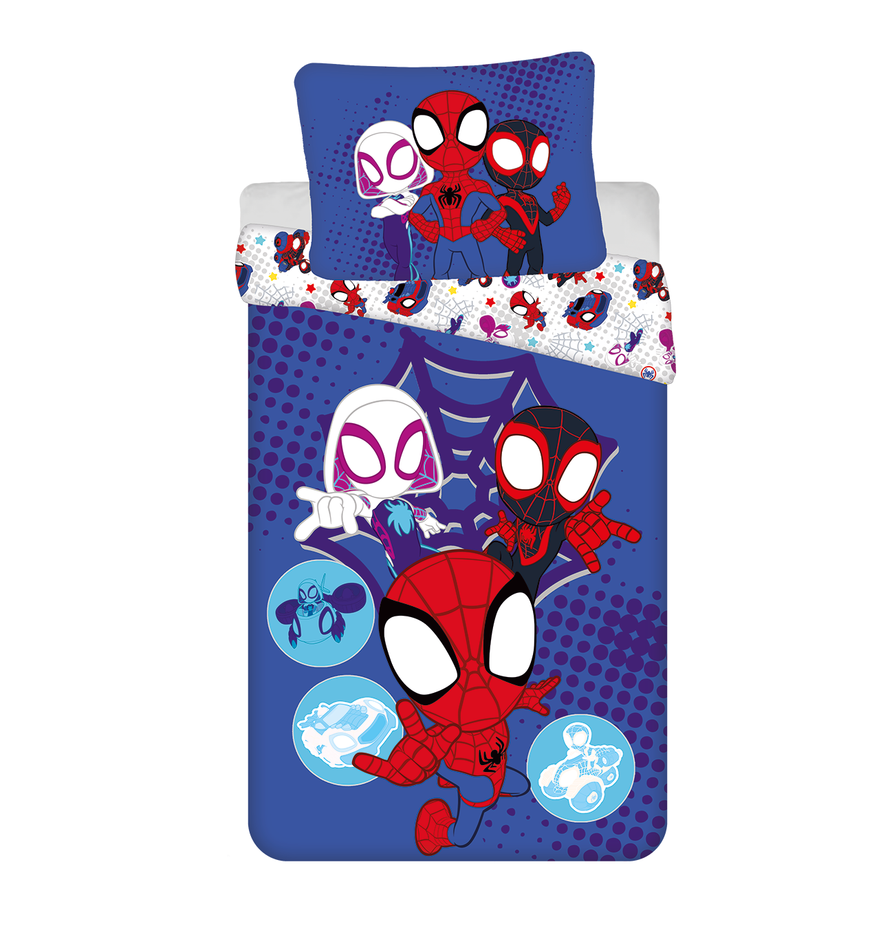 Jerry Fabrics Bavlněné povlečení 140x200 + 70x90 cm - Spidey