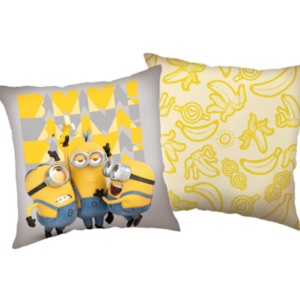 Jerry Fabrics Dekorační polštářek 40x40 cm - Mimoni "Crazy Mood"
