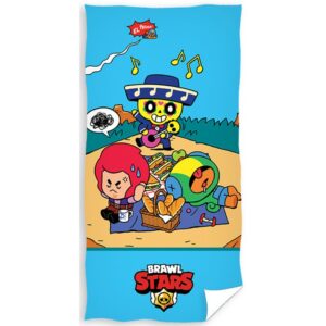 Carbotex Bavlněná froté osuška 70x140 cm - Brawl Stars na pikniku