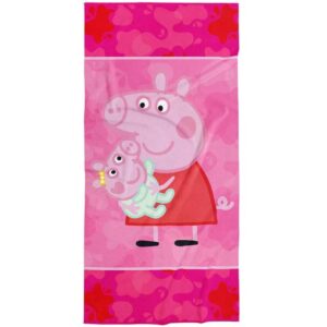 Carbotex Bavlněná froté osuška 70x140 cm - Prasátko Pepina a Setřička Evička
