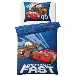 Carbotex Bavlněné povlečení 140x200 + 70x90 cm - Cars 3 "Blesk McQueen a Burák"