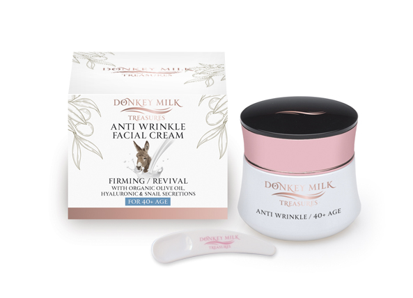 Donkey Milk Treasures Pleťový krém proti vráskám s oslím mlékem a šnečím extraktem (50ml)