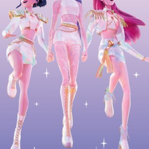 Halantex Bavlněná froté osuška 70x140 cm -K-Pop Demon Hunters "Stars"