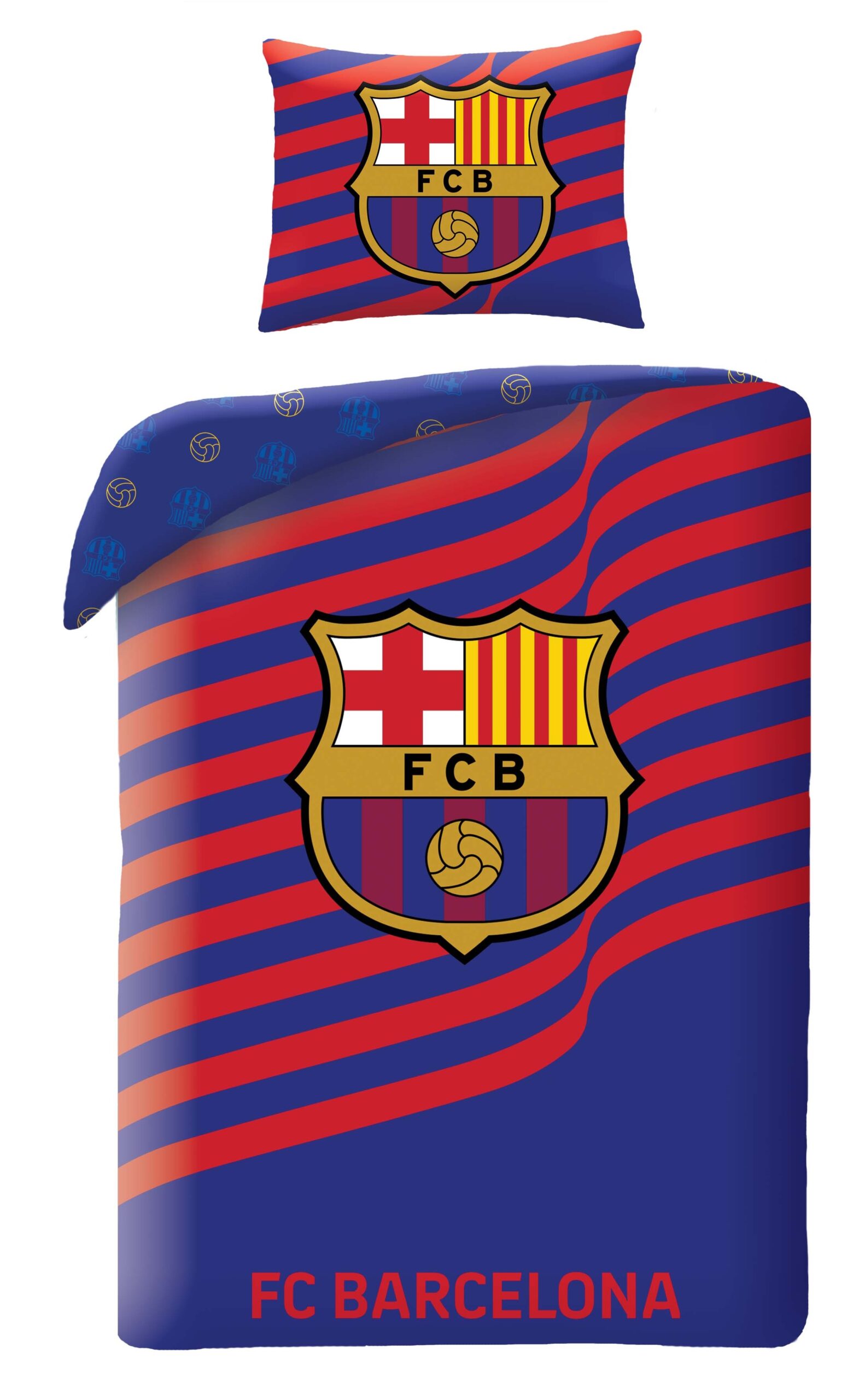 Halantex Bavlněné povlečení 140x200 + 70x90 cm - FC Barcelona