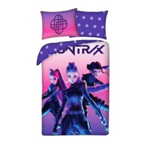 Halantex Bavlněné povlečení 140x200 + 70x90 cm - K-Pop Demon Hunters "Pink Power"